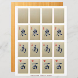 Spelkaarten (2) – Witte Draak, Winden: E-S-W Kaart