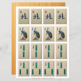 Spelkaarten (3) - North Wind, Bamboes 1-3 Kaart