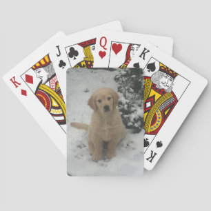 Spelkaarten - Festive Golden Retriever Pokerkaarten