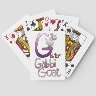 Spelkaarten, G is voor Gabbi Goat Speelkaarten