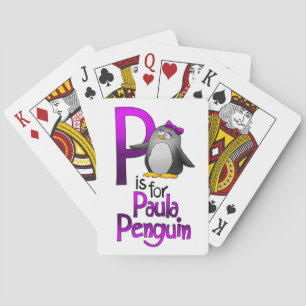 Spelkaarten, P is voor Paula Penguin Speelkaarten