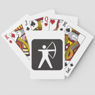 Spelkaarten voor boogsymbolen pokerkaarten