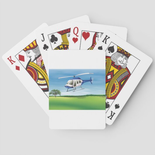 Spelkaarten voor helikopters pokerkaarten (Achterkant)
