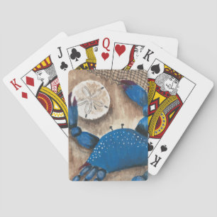 Spelkaarten voor krab en zandkraag pokerkaarten