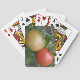 Spelkaarten voor Oranje en rode tomaten Pokerkaarten