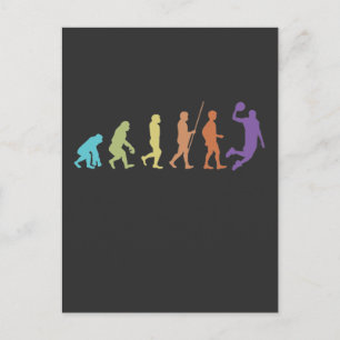  spelketball Player Evolution Ball Sport Fan Briefkaart