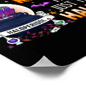Spell Just Kidding Haldol Halloween Nurse Rn Icu Poster (Hoek)