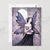 Spell of Night Fairy Briefkaart (Voorkant / Achterkant)