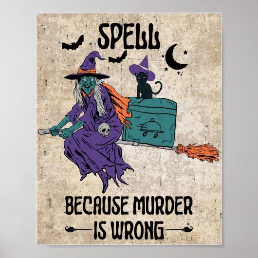 Spell omdat murd*r fout is poster (Voorkant)