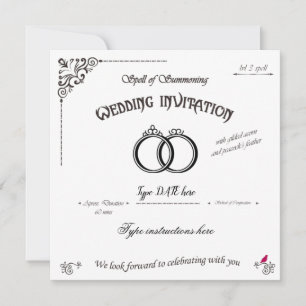 Spell van Summoning bruiloft gasten Kaart