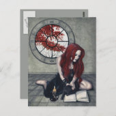 Spellbook Witch Postcard Briefkaart (Voorkant / Achterkant)