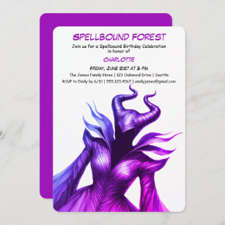 Spellbound Forest – Dark Fairy Birthday Party  Kaart