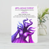 Spellbound Forest – Dark Fairy Birthday Party  Kaart (Staand voorkant)