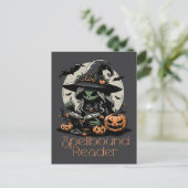 Spellbound Reader Witch Briefkaart (Staand voorkant)