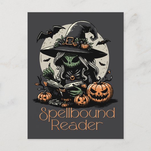Spellbound Reader Witch Briefkaart (Voorkant)