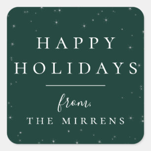 Spellbound Winter Groene vakantie Sticker