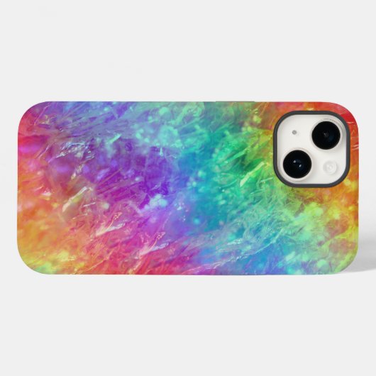 Spellcaster - levendige regenboog prisma ombre: Case-Mate iPhone case (Achterkant (horizontaal))