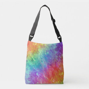 Spellcaster - levendige regenboog prisma ombre: crossbody tas