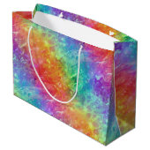 Spellcaster - levendige regenboog prisma ombre: groot cadeauzakje (Achterkant Gekanteld)