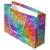 Spellcaster - levendige regenboog prisma ombre: groot cadeauzakje (Voorkant Gekanteld)