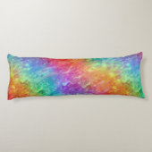 Spellcaster - levendige regenboog prisma ombre: lichaamskussen (Achterkant)