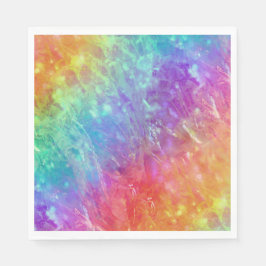 Spellcaster - levendige regenboog prisma ombre: servet