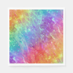 Spellcaster - levendige regenboog prisma ombre: servet