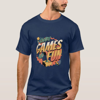 Spellen en pret grappig meisje t-shirt