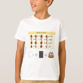 Spellen voor Wiskunde T-Shirt van Brain Funny (Voorkant)