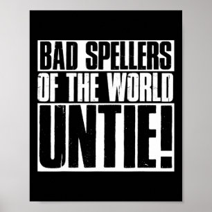 Spellers van de wereld ontbinden Dyslexie Award Poster
