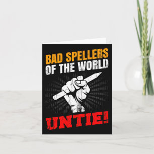 Spellers van de wereld ontbinden dyslexie eerste p kaart