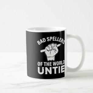 Spellers van de wereld verenigen dyslexie bewustzi koffiemok