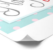 Spellerteken voor carnaval Circus Birthday RT Poster (Hoek)