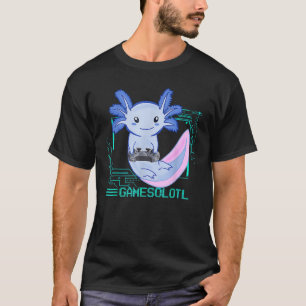 SpelletjesLotl Axolotl Videogame Gamer Axolotl T-shirt