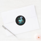 SpelletjesOlotl Axolotl Videospel Kawaii Anime Jap Ronde Sticker (Envelop)