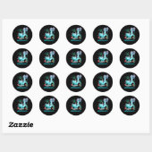 SpelletjesOlotl Axolotl Videospel Kawaii Anime Jap Ronde Sticker (Vel)