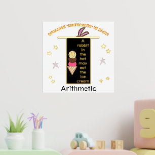 Spelling Arithmetic Magic Pet Konijnenoren Folie Afdrukken