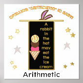 Spelling Arithmetic Magic Pet Konijnenoren Folie Afdrukken (Voorkant)