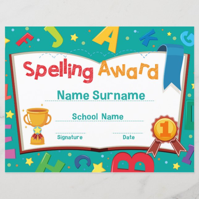 Spelling Award (Voorkant)