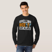 Spelling Bee 1st Place School Spelling Bee T-shirt (Voorkant volledig)