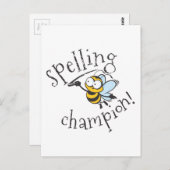 Spelling Bee Champion Briefkaart (Voorkant / Achterkant)