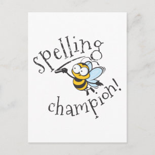 Spelling Bee Champion Briefkaart