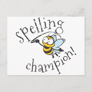 Spelling Bee Champion Briefkaart