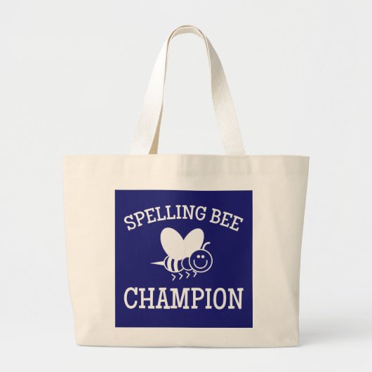 Spelling Bee Champion Grote Tote Bag (Voorkant)