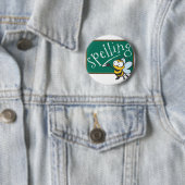 Spelling Bee Champion Ronde Button 5,7 Cm (In situ)