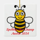 Spelling Bee Ornament (Achterkant)