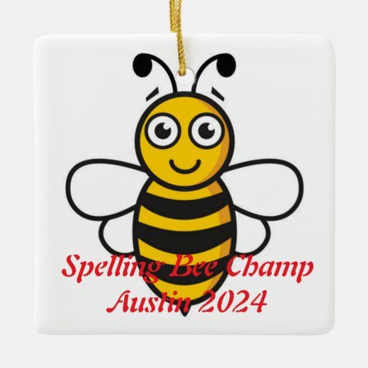 Spelling Bee Ornament (Voorkant)