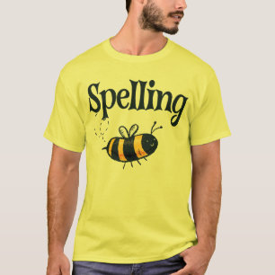 Spelling Bijen Buzzing Bijen Spelling Competitie T-shirt