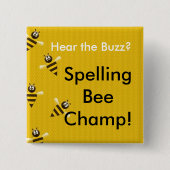 Spelling bijen Champ Button (Voorkant)