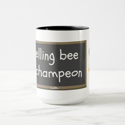 Spelling bijen Champeon Misspelling Humor Mok (Midden)